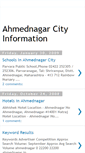Mobile Screenshot of ahmednagarcityinformation.blogspot.com