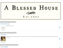 Tablet Screenshot of ablessedhouse.blogspot.com