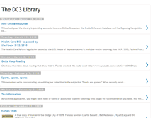 Tablet Screenshot of dc3library.blogspot.com