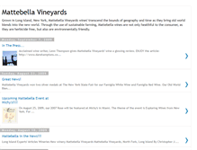 Tablet Screenshot of mattebellavineyards.blogspot.com