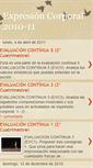Mobile Screenshot of expresioncorporal1011.blogspot.com