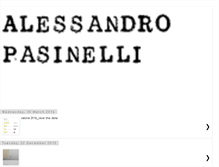 Tablet Screenshot of alessandropasinelli.blogspot.com