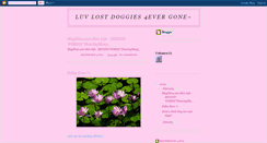 Desktop Screenshot of lovelostdoggies.blogspot.com