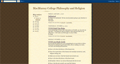 Desktop Screenshot of macphilosophyandreligion.blogspot.com