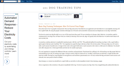 Desktop Screenshot of 101dogtrainingtips.blogspot.com