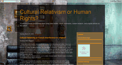 Desktop Screenshot of culturalrealtivism.blogspot.com