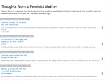 Tablet Screenshot of feministmother.blogspot.com