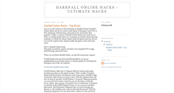 Desktop Screenshot of darkfall-onlinehacks.blogspot.com