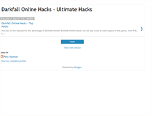 Tablet Screenshot of darkfall-onlinehacks.blogspot.com