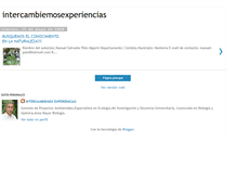 Tablet Screenshot of intercambiemosexperiencias.blogspot.com