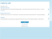 Tablet Screenshot of madebyraki.blogspot.com