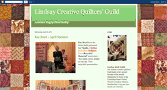 Desktop Screenshot of lindsayquilting.blogspot.com