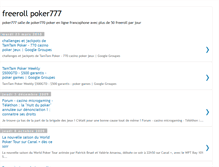 Tablet Screenshot of freeroll-poker777.blogspot.com