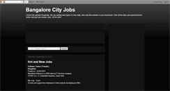 Desktop Screenshot of bangalorecityjobs.blogspot.com