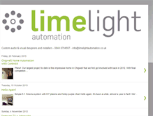 Tablet Screenshot of limelightautomation.blogspot.com