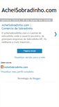 Mobile Screenshot of acheisobradinho.blogspot.com