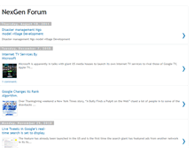 Tablet Screenshot of nexgenforum.blogspot.com