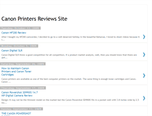 Tablet Screenshot of canonprintersreviewssite.blogspot.com