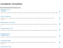 Tablet Screenshot of estudiantenormalista.blogspot.com