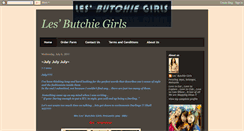 Desktop Screenshot of lesbutchiegirls.blogspot.com