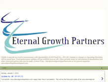 Tablet Screenshot of eternalgrowthpartners.blogspot.com