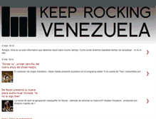 Tablet Screenshot of keeprockingvenezuela.blogspot.com