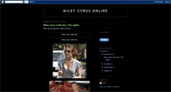 Desktop Screenshot of mileycyrusonline-mixmr.blogspot.com