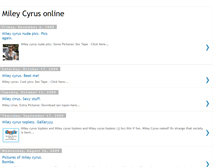 Tablet Screenshot of mileycyrusonline-mixmr.blogspot.com