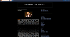 Desktop Screenshot of doctrinefordummies.blogspot.com