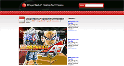 Desktop Screenshot of dragonballafsummaries.blogspot.com