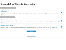 Tablet Screenshot of dragonballafsummaries.blogspot.com