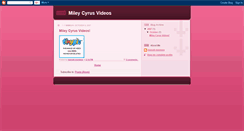 Desktop Screenshot of mileycyrusvideos.blogspot.com