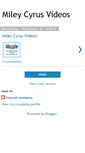 Mobile Screenshot of mileycyrusvideos.blogspot.com