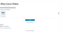 Tablet Screenshot of mileycyrusvideos.blogspot.com