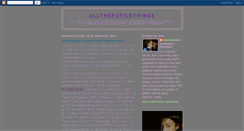 Desktop Screenshot of allthefutilethings.blogspot.com