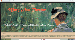 Desktop Screenshot of maryanntherese.blogspot.com