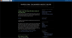 Desktop Screenshot of karoliinamusic.blogspot.com