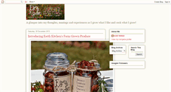 Desktop Screenshot of myearthkitchen.blogspot.com