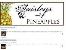 Tablet Screenshot of paisleysandpineapples.blogspot.com