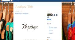 Desktop Screenshot of analyzethisfran.blogspot.com