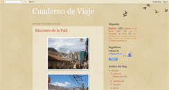 Desktop Screenshot of elcuadernodeliaviaje.blogspot.com