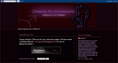 Desktop Screenshot of dresstointimidate.blogspot.com