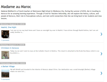 Tablet Screenshot of madameaumaroc.blogspot.com