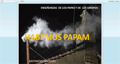 Desktop Screenshot of habemuspapamperu.blogspot.com