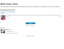 Tablet Screenshot of belletoutevetue.blogspot.com