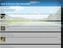 Tablet Screenshot of jackandemmasbigadventure.blogspot.com