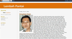 Desktop Screenshot of keadilanlembahpantai.blogspot.com
