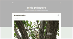 Desktop Screenshot of birdsandnature.blogspot.com