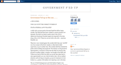 Desktop Screenshot of governmentfedup.blogspot.com