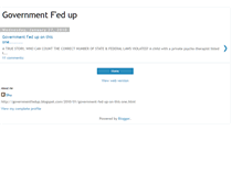 Tablet Screenshot of governmentfedup.blogspot.com